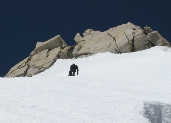 Die letzten Meter vor den Gipfelfelsen